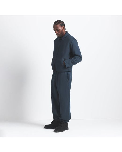Skims Blue Sherpa-Lined Zip Up Jacket for men