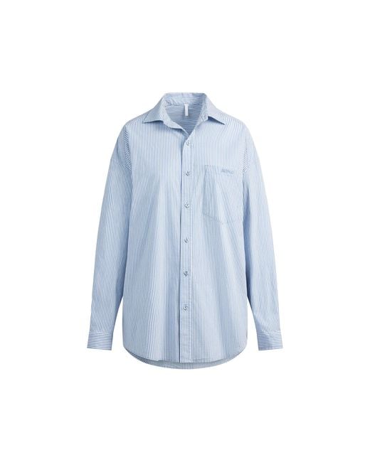 Skims Blue Oversized Pajama Set