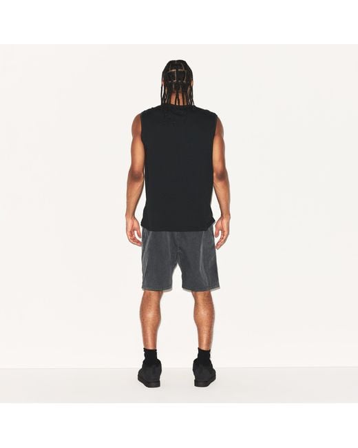 Skims Black Relaxed Sleeveless Shirt for men