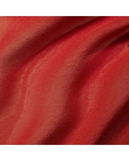 Skims Red Long Halter Dress