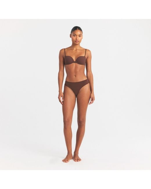 Skims Brown Push-Up Bra