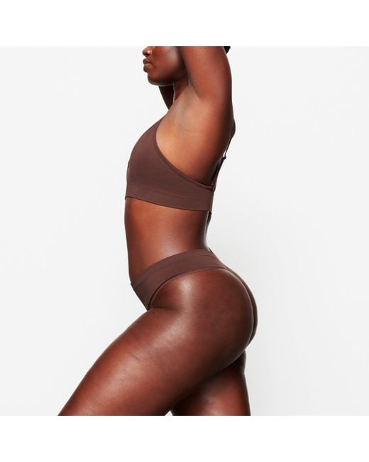Skims Brown Thong