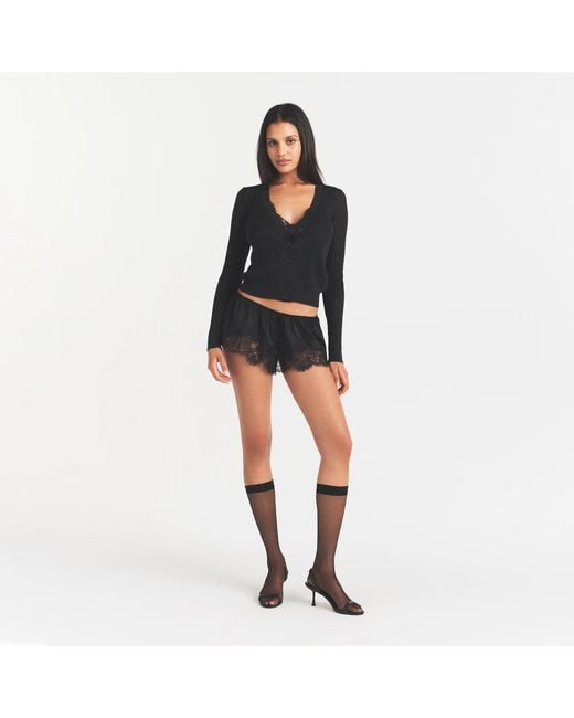 Skims Black Knee High Socks