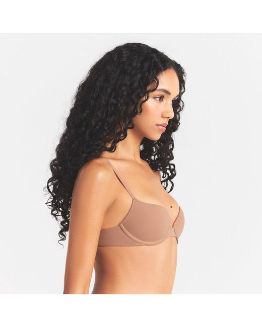 Skims Brown Push-Up Bra