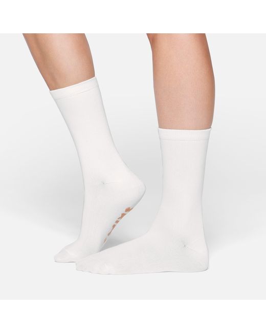 Skims White Everyday Crew Socks