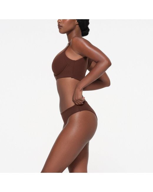 Skims Brown Back Smoothing Full Coverage Bra