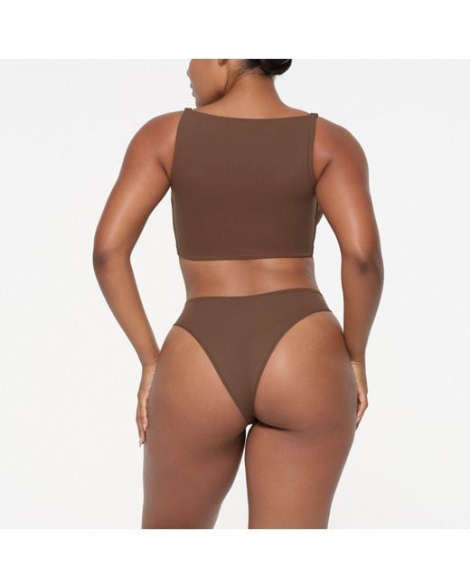 Skims Brown Back Smoothing Full Coverage Bra