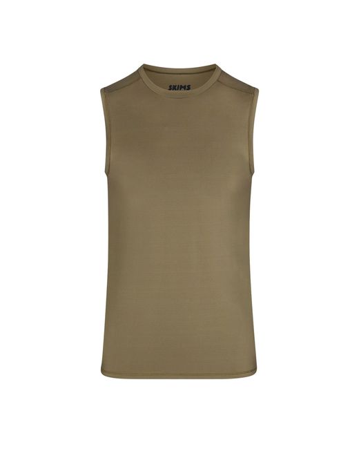 Skims Green Muscle Tank Top for men
