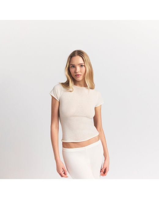 Skims White Tee