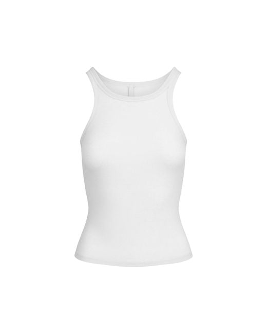 Skims White Tank Top