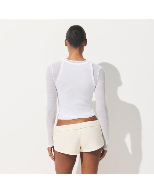 Skims White Tank Top