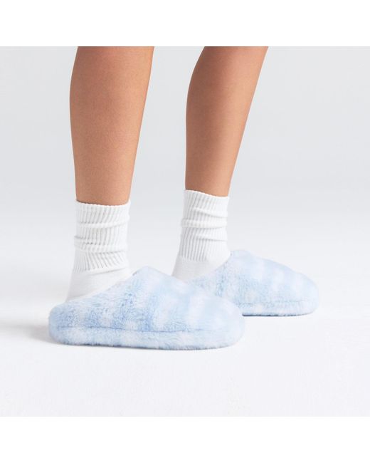 Skims Blue Logo Slipper