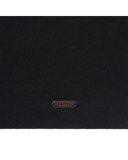 Skims Black Wrap Sweater
