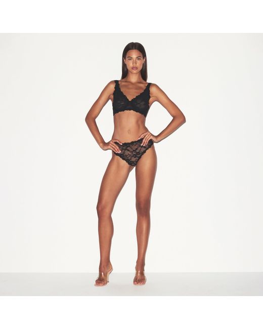Skims Black Unlined Full Coverage Bra