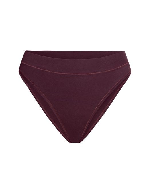 Skims Purple Cheeky Tanga