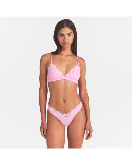 Skims Red Triangle Bralette