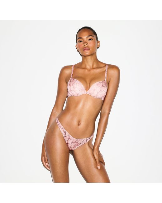 Skims Pink Teardrop Push-Up Bra