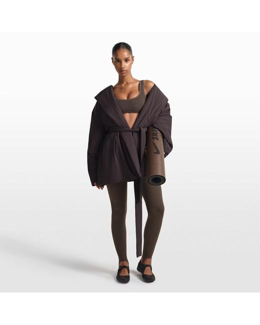 Skims Brown Wrap Coat