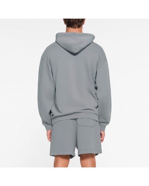Skims Gray Relaxed Hoodie for men