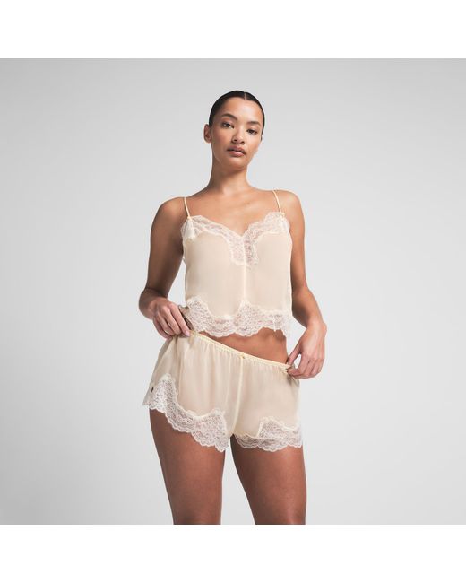 Skims Natural Cami Top And Short Set