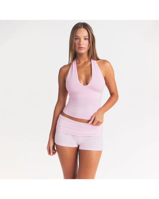 Skims Red Halter Top