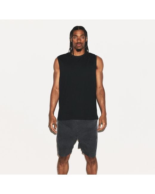 Skims Black Relaxed Sleeveless Shirt for men