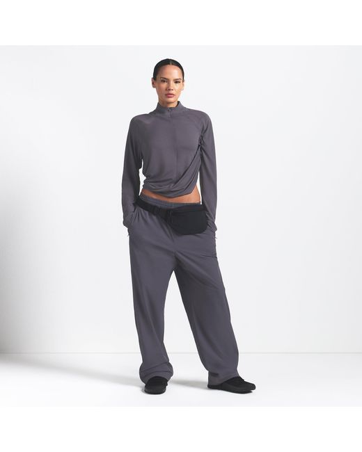 Skims Purple Long Sleeve Half Zip