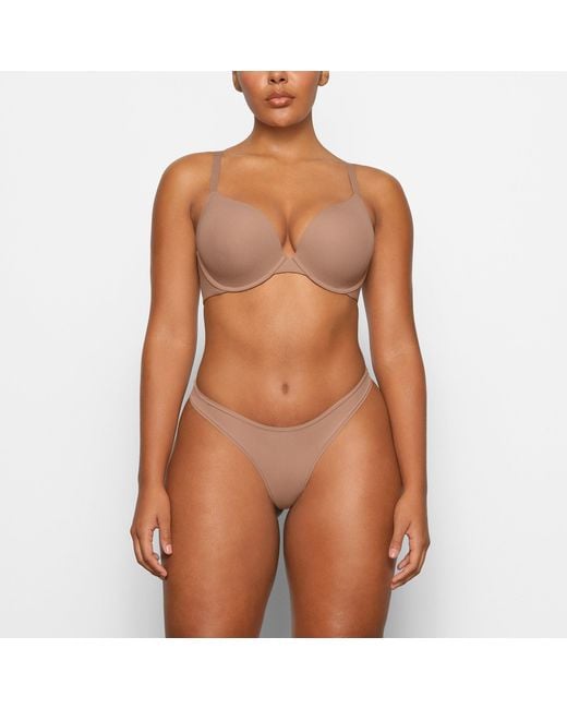 Skims Brown Push-Up Bra