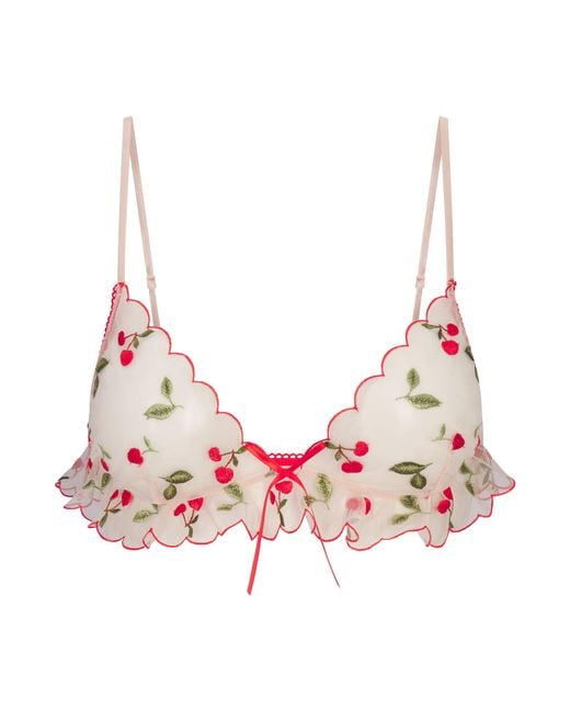 Skims Pink Skimpy Triangle Bralette