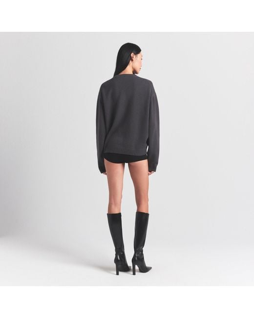 Skims Black Pullover V Neck
