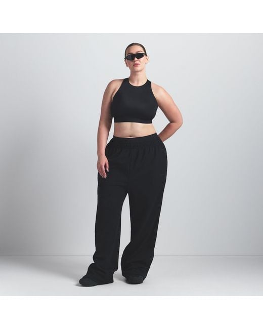Skims Black High Neck Bra