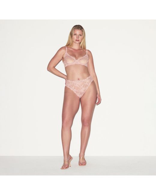 Skims Pink Unlined Full Coverage Bra
