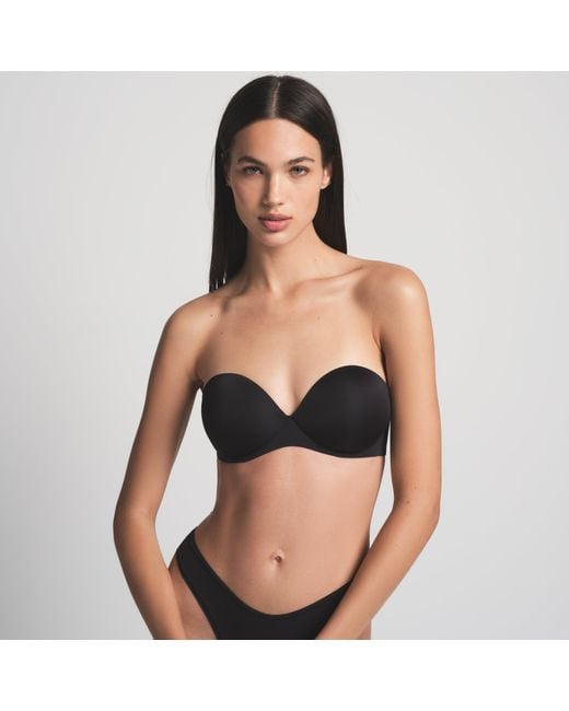 Skims Blue Strapless Push-Up Bra