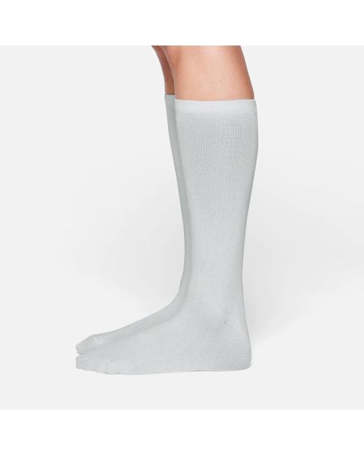 Skims Gray Everyday Mid Calf Socks