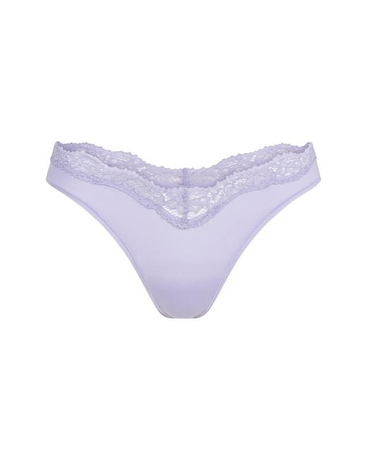 Skims Purple Dipped Thong
