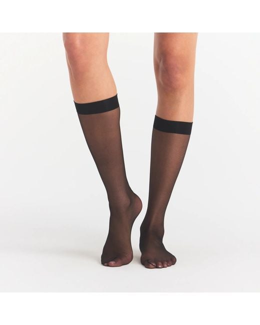 Skims Black Knee High Socks