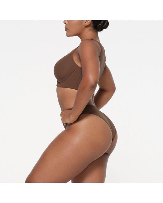 Skims Brown Back Smoothing Full Coverage Bra