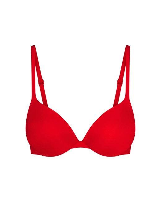 Skims Red Teardrop Push-Up Bra