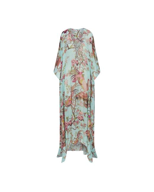 Skims Green Long Kaftan