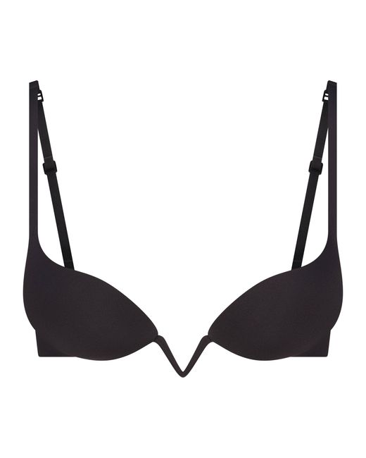 Skims Brown Deep Plunge Push-Up Bra