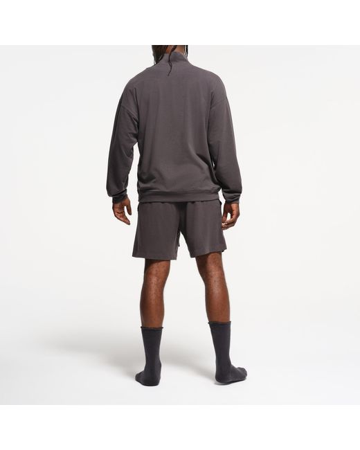 Skims Blue Relaxed Quarter Zip Pullover for men