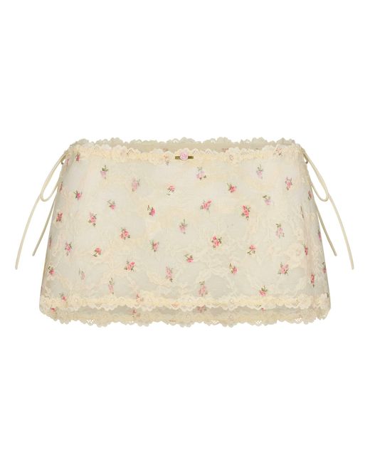 Skims Natural Tie Side Mini Skirt