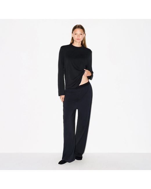 Skims Black Boyfriend Loose Pant