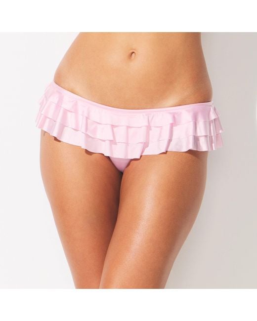 Skims Orange Ruffle Bikini Bottom