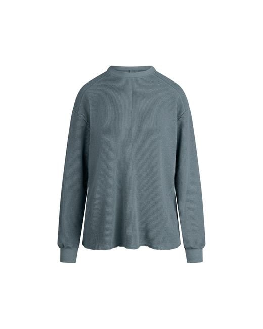 Skims Blue Oversized Crewneck