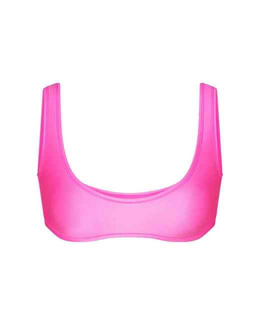 Skims Pink Scoop Bikini Top