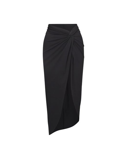 Skims Black Sarong Skirt
