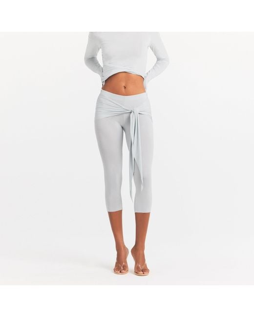 Skims Gray Wrap Capri