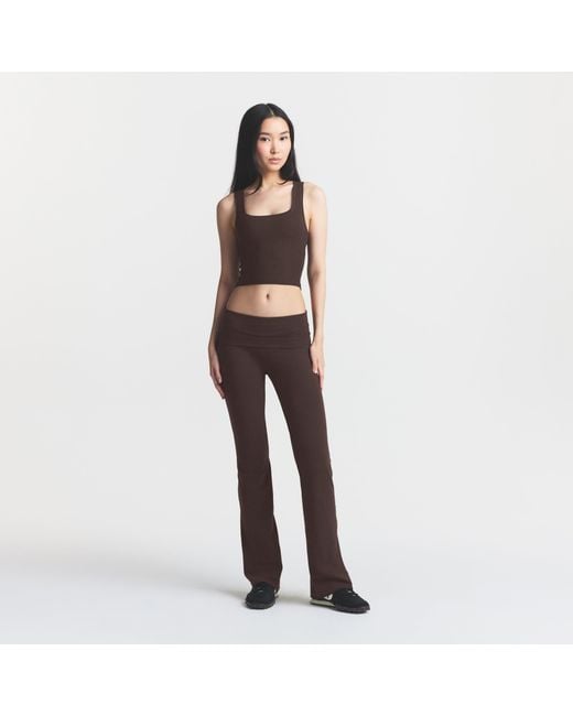Skims Brown Foldover Pant