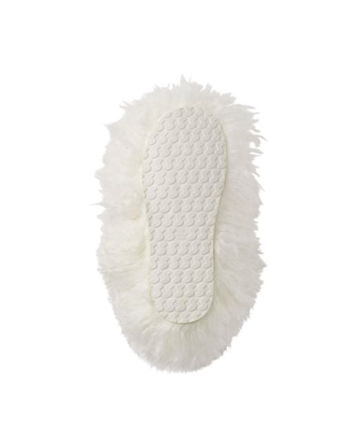 Skims White Shaggy Boot